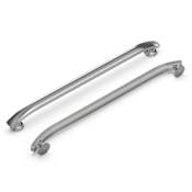 Hickory Hardware American Diner 18" (457mm) Center to Center Arched Bar Retro Appliance Handle / Appliance Pull Satin Nickel