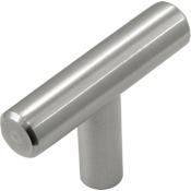 Hickory Hardware Contemporary 2" T Bar Stainless Steel Cabinet Knob / Drawer Bar Knob Stainless Steel
