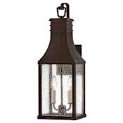 Hinkley Lighting Beacon Hill 2 Light 23" Tall Heritage Outdoor Wall Sconce Blackened Copper