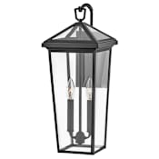 Hinkley Lighting Alford Place 2 Light 20" Tall LED Outdoor Wall Sconce with LED Bulbs Included Museum Black