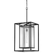 Hinkley Lighting Max 1 Light 17" Wide Open Air Outdoor Pendant with LED Bulb Included Black