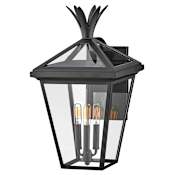Hinkley Lighting Palma 3 Light 22" Tall Outdoor Wall Sconce Black