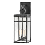 Hinkley Lighting Porter 4 Light 35" Tall Lisa McDennon Outdoor Wall Sconce with LED Bulbs Included Aged Zinc