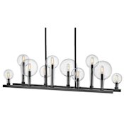 Hinkley Lighting Alchemy 10 Light 48" Wide Linear Chandelier Black