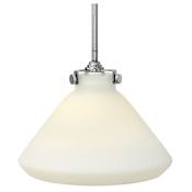 Hinkley Lighting 1 Light 9.75" Height Indoor Full Sized Pendant with Etched Opal Cone Shade from the Congress Collection Chrome