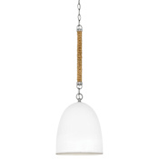 Hinkley Lighting Nash 10" Wide Mini Pendant with Ceramic Shade Antique Nickel