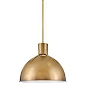 Hinkley Lighting Argo 1 Light 20" Wide Pendant with LED Bulb Included Heritage Brass