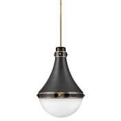 Hinkley Lighting Oliver 1 Light 14" Wide Pendant Black
