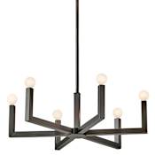 Hinkley Lighting Ezra 6 Light 27" Wide Chandelier Black Oxide