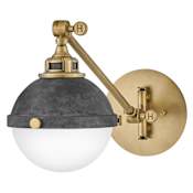 Hinkley Lighting Fletcher 9" Tall Wall Sconce Aged Zinc