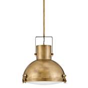 Hinkley Lighting Nautique 1 Light 18" Wide Pendant Heritage Brass