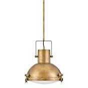 Hinkley Lighting Nautique 1 Light 13" Wide Pendant Heritage Brass