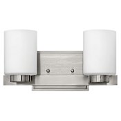 Hinkley Lighting Miley 2 Light 13" Wide Vanity Light with LED Bulbs Included Brushed Nickel