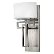 Hinkley Lighting Lanza 1 Light 12" Tall Bathroom Sconce with Halogen Bulb Included Antique Nickel