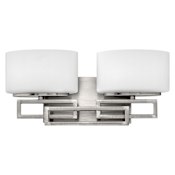 Hinkley Lighting Lanza 2 Light 16" Wide Bathroom Vanity Light with Halogen Bulbs Included Antique Nickel
