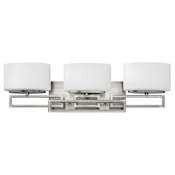 Hinkley Lighting Lanza 3 Light 25" Wide Bathroom Vanity Light with Halogen Bulbs Included Antique Nickel