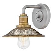 Hinkley Lighting Rigby Single Light 8" Wide Bathroom Sconce with Mesh Shade Antique Nickel