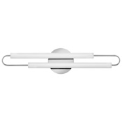 Hinkley Lighting Eos 2 Light 25" Wide LED Bath Bar with Etched Opal Glass Tubes Chrome