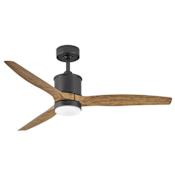 Hinkley Lighting Hover 52" 3 Blade Smart LED Indoor / Outdoor Ceiling Fan with HIRO Control Matte Black
