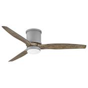 Hinkley Lighting Hover Flush 52" 3 Blade Hugger Smart LED Indoor / Outdoor Ceiling Fan with HIRO Control Graphite