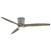 Hinkley Lighting Hover Flush 60" 3 Blade Smart LED Indoor / Outdoor Ceiling Fan with HIRO Control Graphite