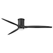 Hinkley Lighting Hover Flush 72" 3 Blade Smart LED Outdoor Ceiling Fan with HIRO Control Matte Black