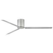 Hinkley Lighting Indy Flush 72" 3 Blade Smart Indoor / Outdoor Ceiling Fan with HIRO Control Brushed Nickel