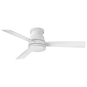 Hinkley Lighting Trey 52" 3 Blade Smart LED Indoor / Outdoor Ceiling Fan with HIRO Control Matte White
