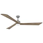 Hinkley Lighting Sculpt 80" 3 Blade Indoor / Outdoor Smart LED Ceiling Fan with HIRO Control Graphite