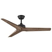 Hinkley Lighting Chisel 52" 3 Blade Indoor / Outdoor Smart Ceiling Fan with HIRO Control Matte Black