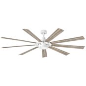 Hinkley Lighting Turbine 80" 9 Blade Smart LED Indoor / Outdoor Ceiling Fan with HIRO Control Chalk White