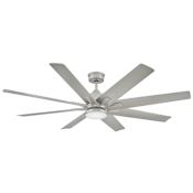 Hinkley Lighting Concur 66" 8 Blade Indoor / Outdoor Smart LED Smart Ceiling Fan with HIRO Control Brushed Nickel