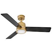 Hinkley Lighting Chet 48" 3 Blade Smart LED Indoor / Outdoor Ceiling Fan with HIRO Control Heritage Brass