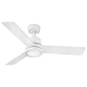 Hinkley Lighting Chet 48" 3 Blade Smart LED Indoor / Outdoor Ceiling Fan with HIRO Control Matte White