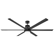 Hinkley Lighting Draftsman 72" 6 Blade Indoor / Outdoor Smart LED Ceiling Fan with HIRO Control Matte Black