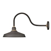 Hinkley Lighting Foundry Single Light 17" Tall Outdoor Wall Sconce Museum Bronze / Brass