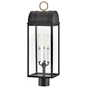 Hinkley Lighting Campbell 3 Light 25" Tall Post Light Black