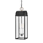 Hinkley Lighting Campbell 3 Light 8" Wide Outdoor Mini Pendant Black