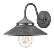Hinkley Lighting 1 Light Outdoor Wall Sconce From the Atwell Collection Aged Zinc
