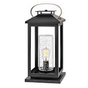 Hinkley Lighting Atwater 12v 1 Light 3.5w 22" Tall Coastal Elements Pier Mount Post Light with LED Bulb Included Black