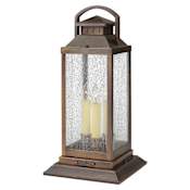 Hinkley Lighting Revere 120v 3 Light 20" Tall Heritage Pier Mount Light with Clear Seedy Glass Sienna