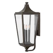 Hinkley Lighting Jaymes 3 Light 24" Tall Outdoor Wall Sconce Oil Rubbed Bronze