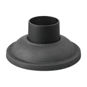 Hinkley Lighting 7" Wide Cast Aluminum Pier Mount Base with 3" Fitter Diameter Aged Zinc
