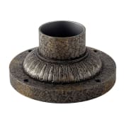 Hinkley Lighting 7" Wide Pier Mount Base with 3" Fitter Diameter Black Granite