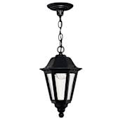Hinkley Lighting 1 Light Outdoor Lantern Pendant from the Manor House Collection Black