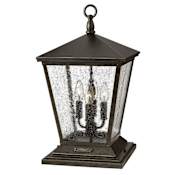 Hinkley Lighting Trellis 12v 14w 4 Light 20" Tall Pier Mount Post Light with LED Bulbs Included Regency Bronze