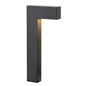Hinkley Lighting Single Atlantis 12V LED Side Mount Path Light Satin Black