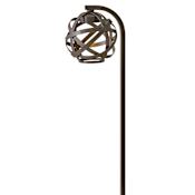 Hinkley Lighting 12v 3.9VA 2.3w 22" Tall Integrated LED Side Mount Open Air Path Light from the Carson Collection Bronze