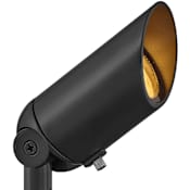 Hinkley Lighting Single Hardy Island 6" Wide 12V LED Outdoor Landscape Accent Light Brass Satin Black