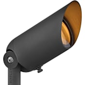 Hinkley Lighting Single Hardy Island 6" Wide 12V LED Outdoor Landscape Accent Light Brass Satin Black